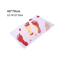 New Creative Halloween Blood Footprints Bath Mat Horror Rug Toilet Carpet Non Slip Absorbent Shower Bathroom Mat Rugs Floor Mat