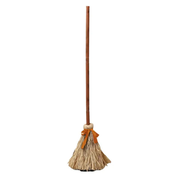 Halloween Electric Moving Witch Broom Prop Light Up Sound Animated Spooky Party Decoration Funny Haunted House Trick Toy Decor